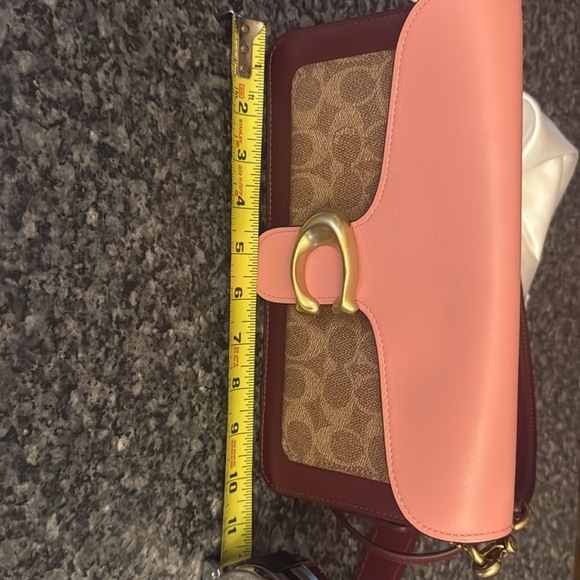 Coach Pink and Brown Crossbody Bag with Adjustable Strap - Picture 7 of 9
